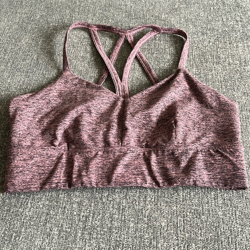Purple sports bra from target